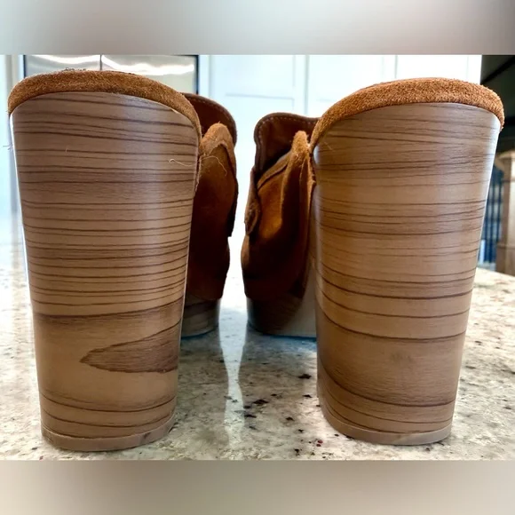 Splendid Super Cute Brown Suede Mules - Picture 8 of 12